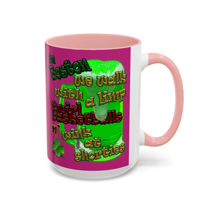 celtics logo - Accent Mug (pink)