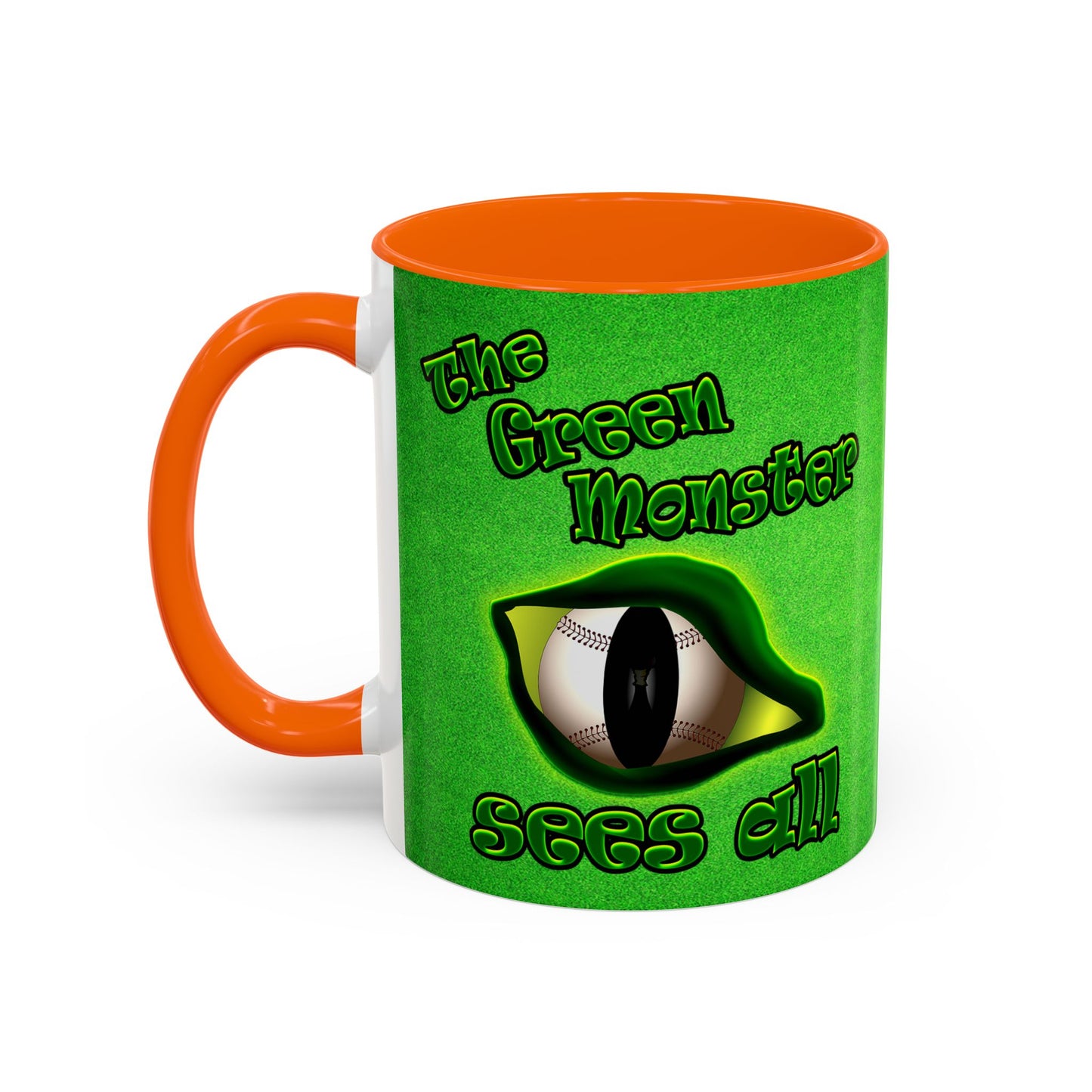 green monster - Accent Mug (green turf)