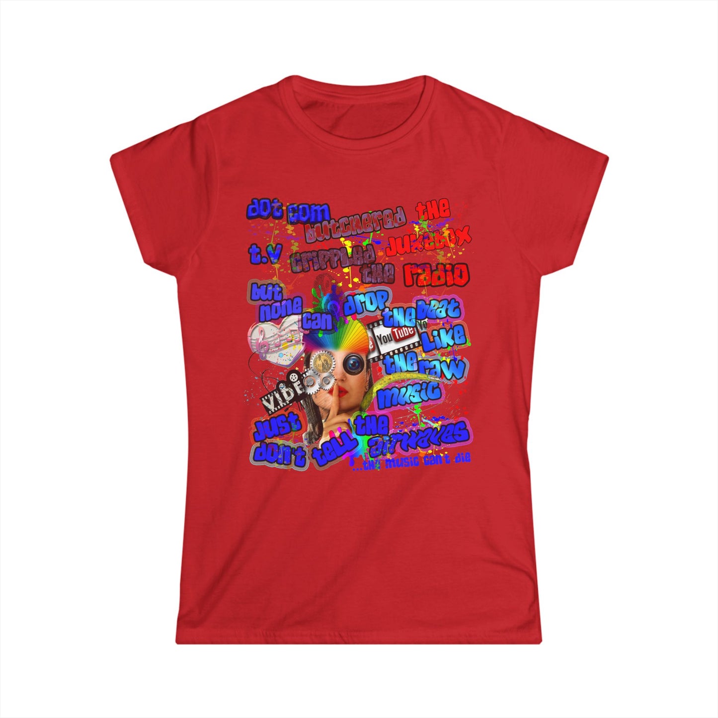 drop the beat - Women's Softstyle Tee