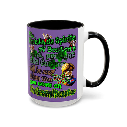 christmas spirits of boston - Accent Mug (light purple)