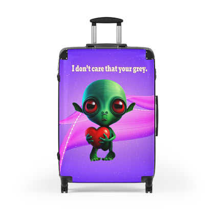 I don't care that your grey - Suitcase (purple-pink wave)