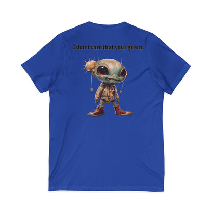 I don't care that your grey - Unisex Jersey Short Sleeve V-Neck Tee