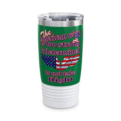 american wing - Ringneck Tumbler, 20oz (dark green)