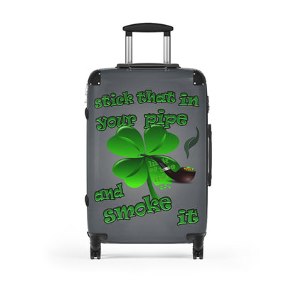 stick that in your pipe and smoke it - Suitcase (grey-light grey)