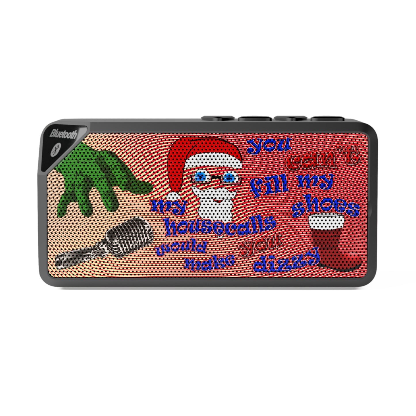santa's shoes - Jabba Bluetooth Speaker (yellow-orange wave)