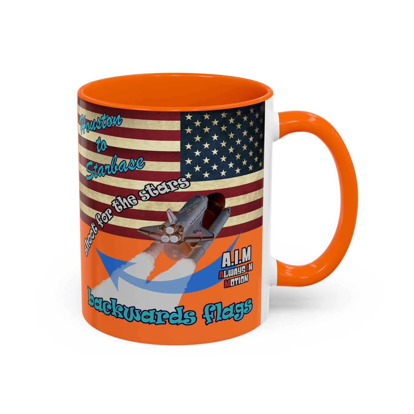 shoot for the stars - Accent Mug (crusta)