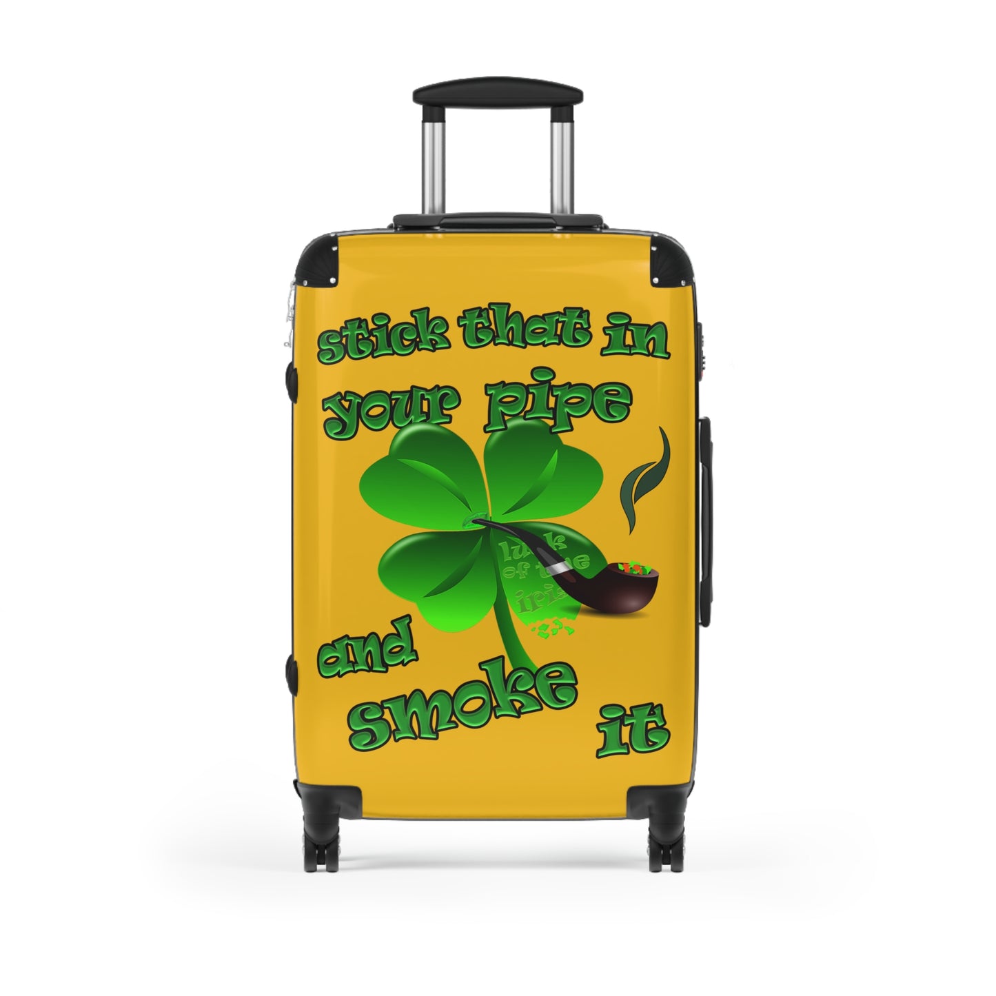 stick that in your pipe and smoke it - Suitcase (yellow)