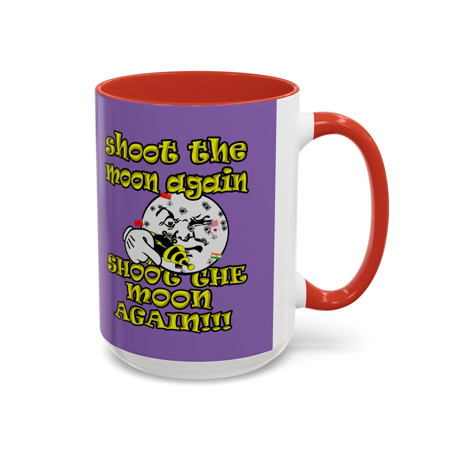 shoot the moon again - Accent Mug (light purple)
