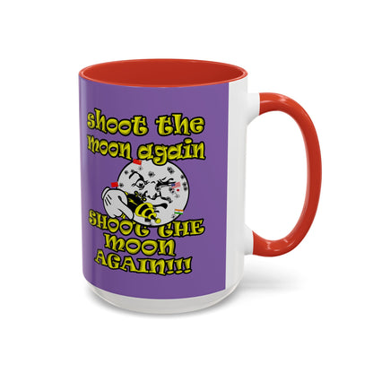 shoot the moon again - Accent Mug (light purple)
