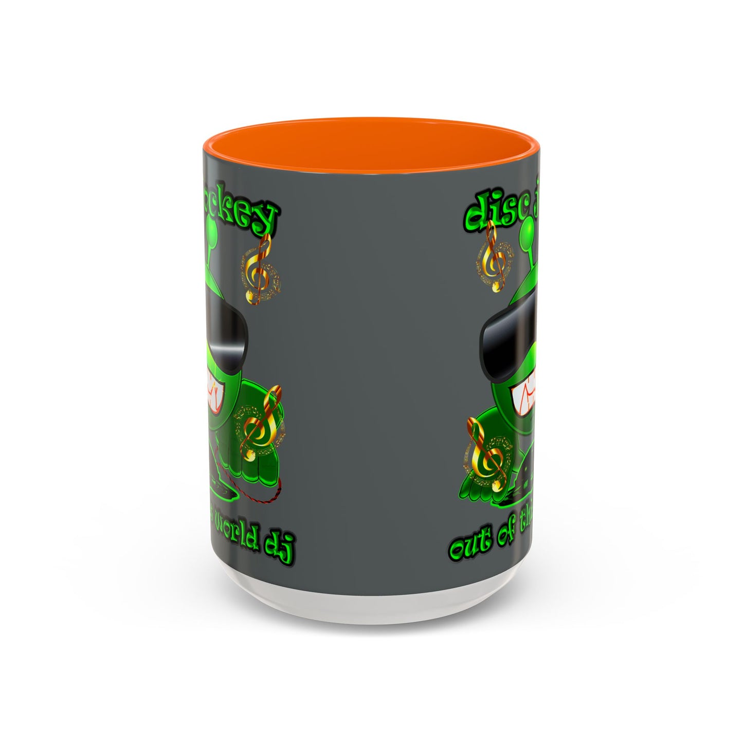 disc jockey - Accent Mug (dark grey)
