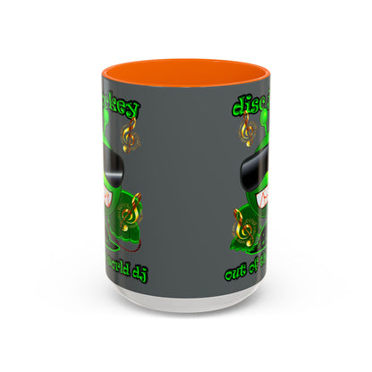 disc jockey - Accent Mug (dark grey)