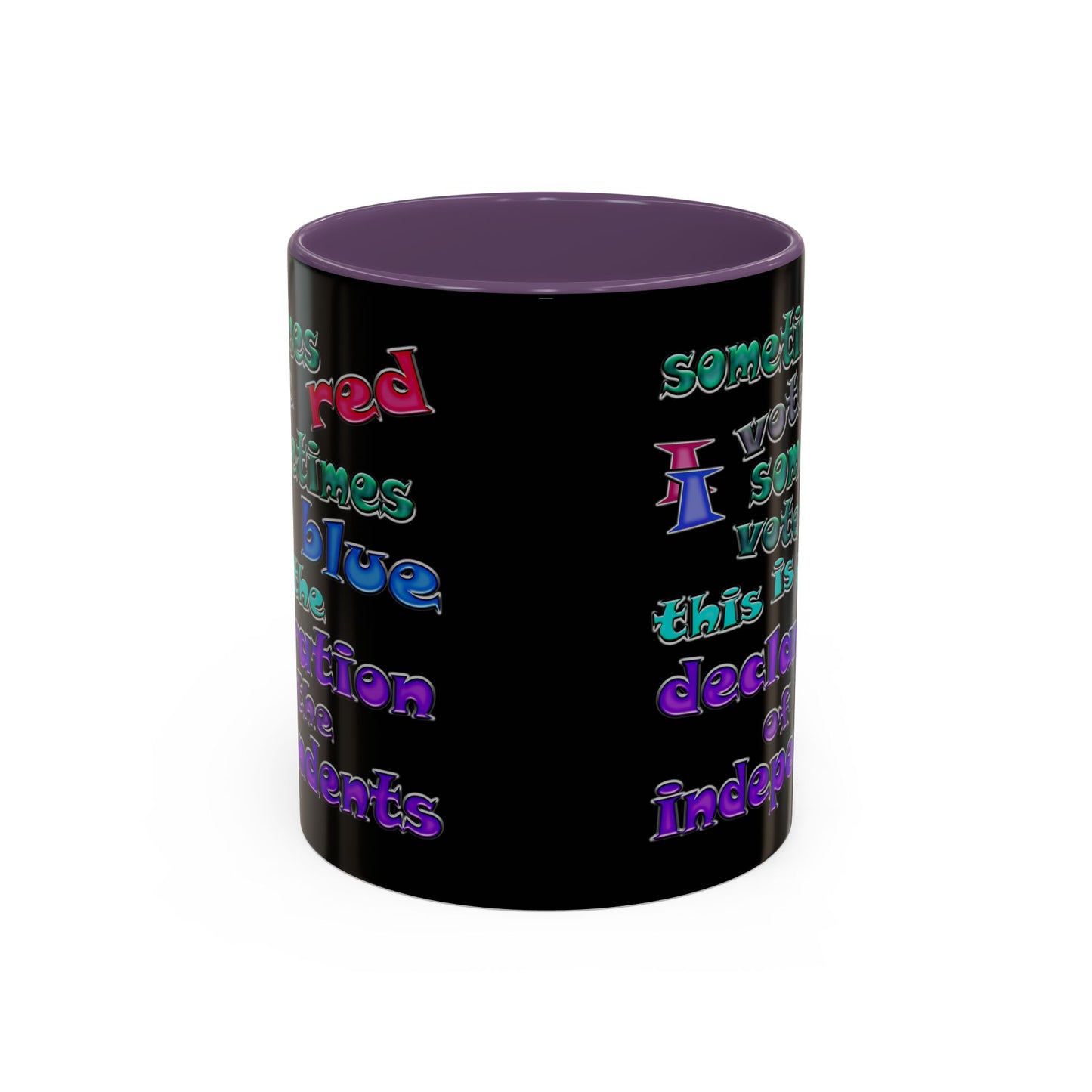 declaration of the independents - Accent Mug (black)