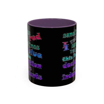 declaration of the independents - Accent Mug (black)
