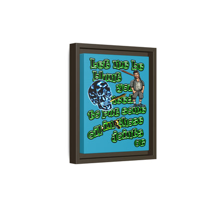 og - framed canvas art (turquoise)
