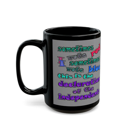 declaration of the independents - Black Mug (grey)