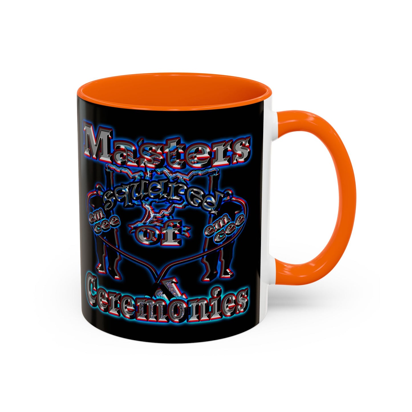 em cee squared - Accent Mug (black)