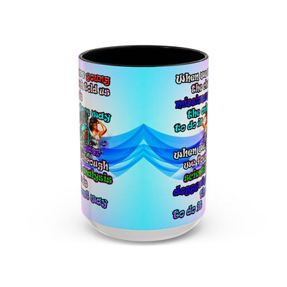 doggystyle - Accent Mug (light blue-pink wave)