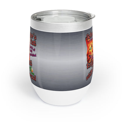 schrodinger's cat - Chill Wine Tumbler (brushed nickel)