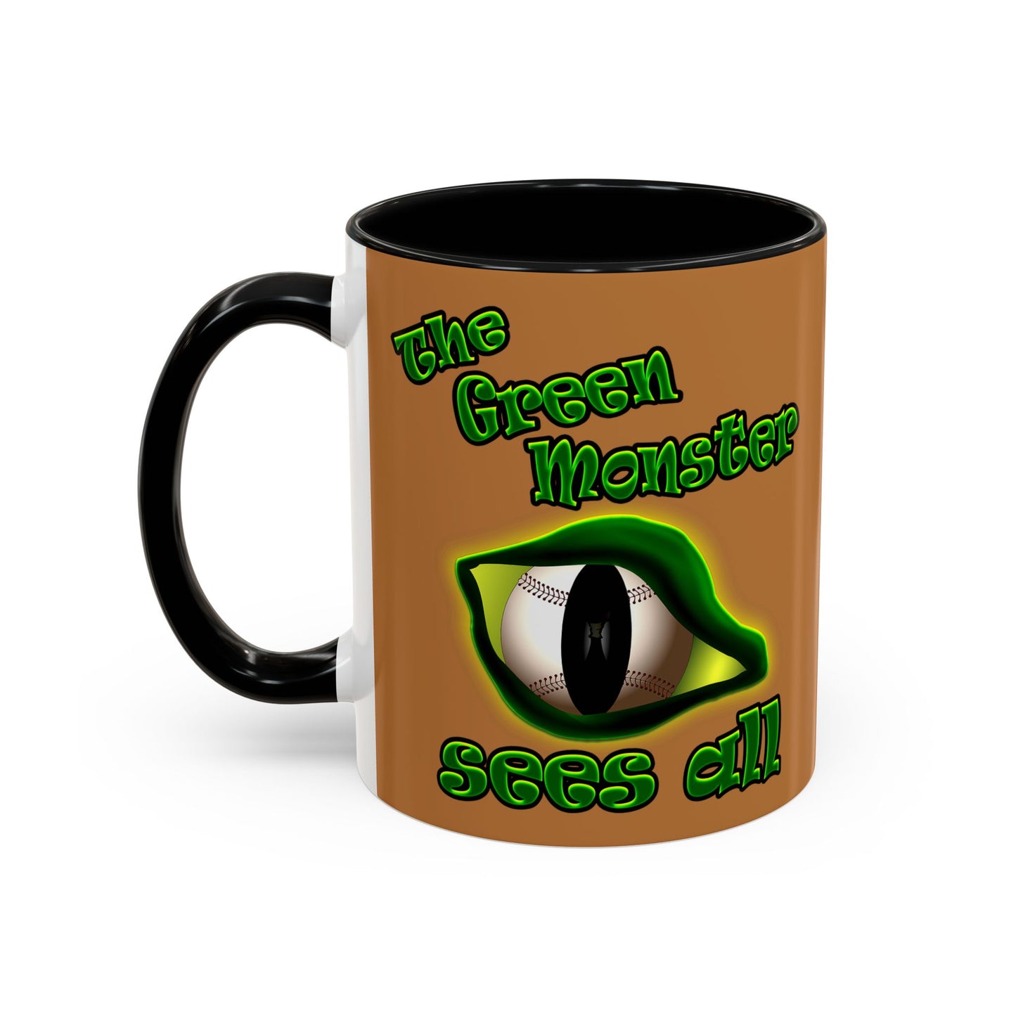 green monster - Accent Mug (light brown)