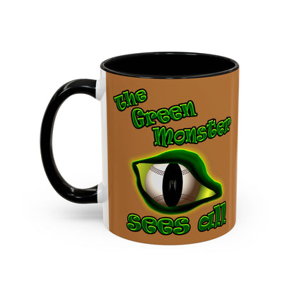 green monster - Accent Mug (light brown)
