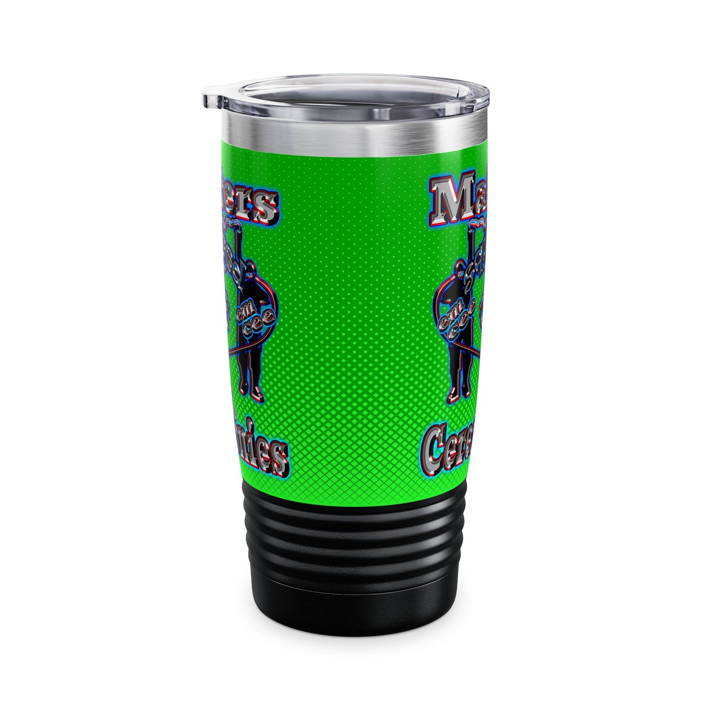 em cee squared - Ringneck Tumbler, 20oz (logo green)
