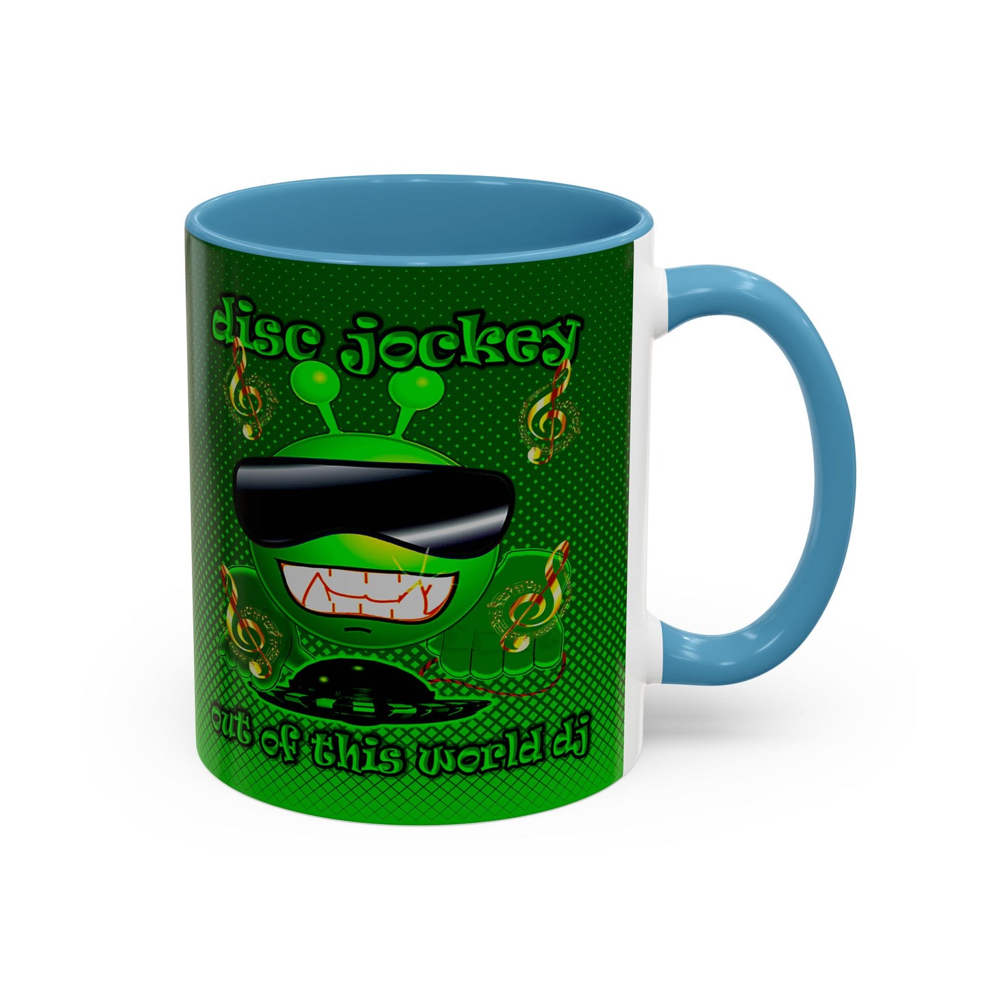 disc jockey - Accent Mug (logo green)