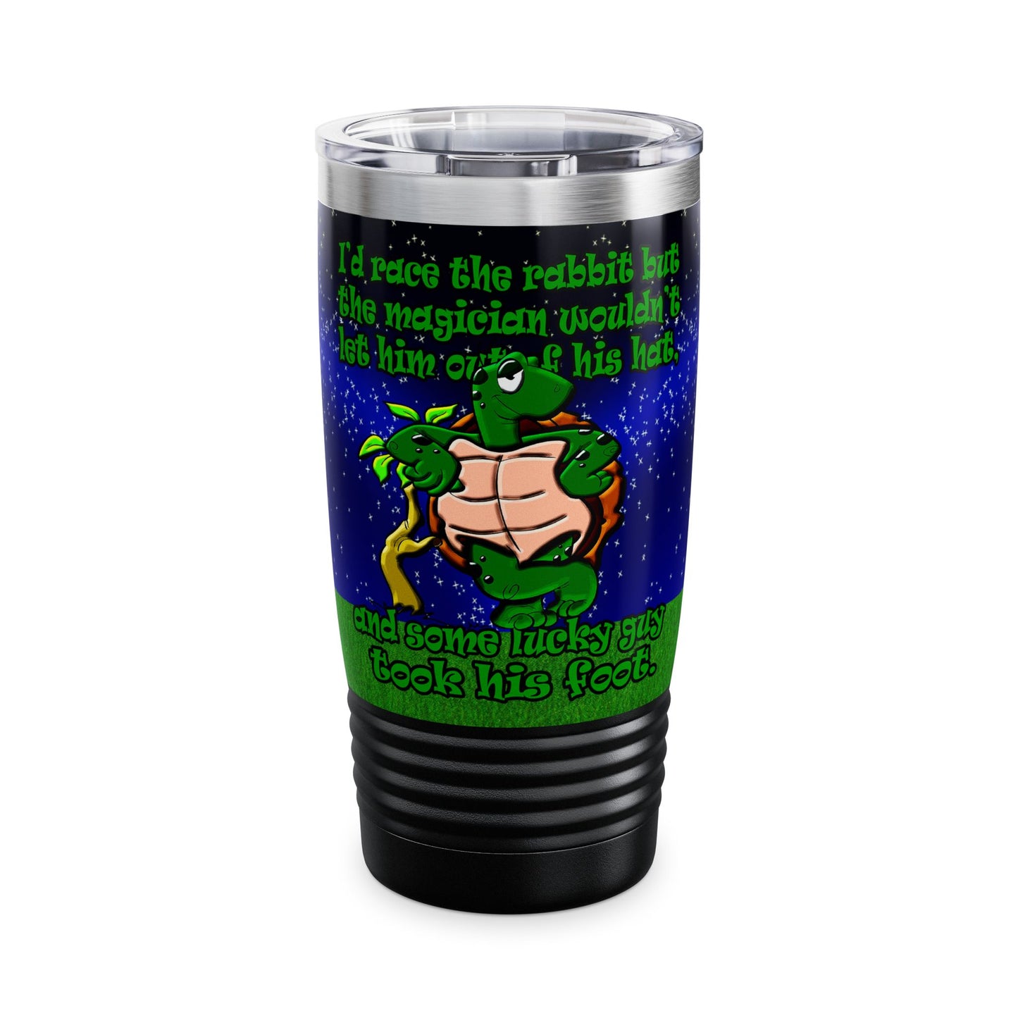 turtle race - Ringneck Tumbler, 20oz ('snoops' background)