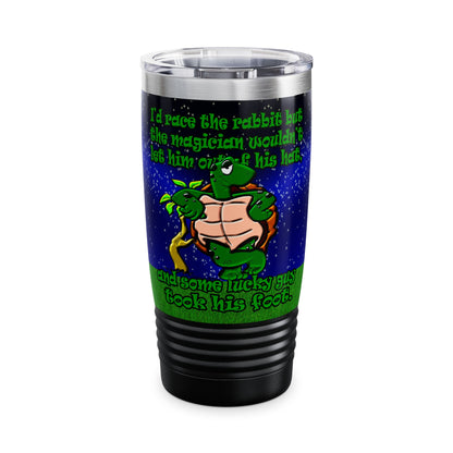 turtle race - Ringneck Tumbler, 20oz ('snoops' background)