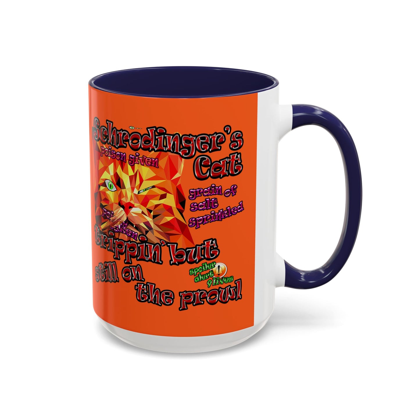 schrodinger's cat - Accent Mug (orange)