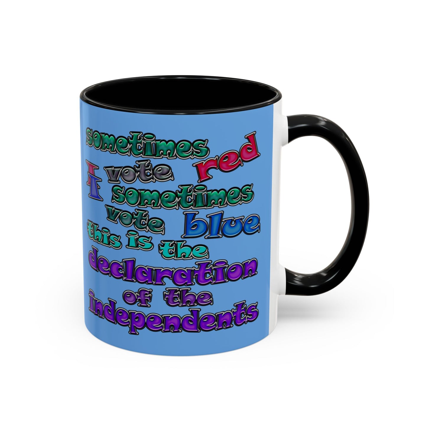 declaration of the independents - Accent Mug (light blue)