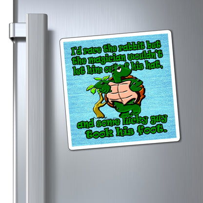 turtle race - Magnets - (faded blue)