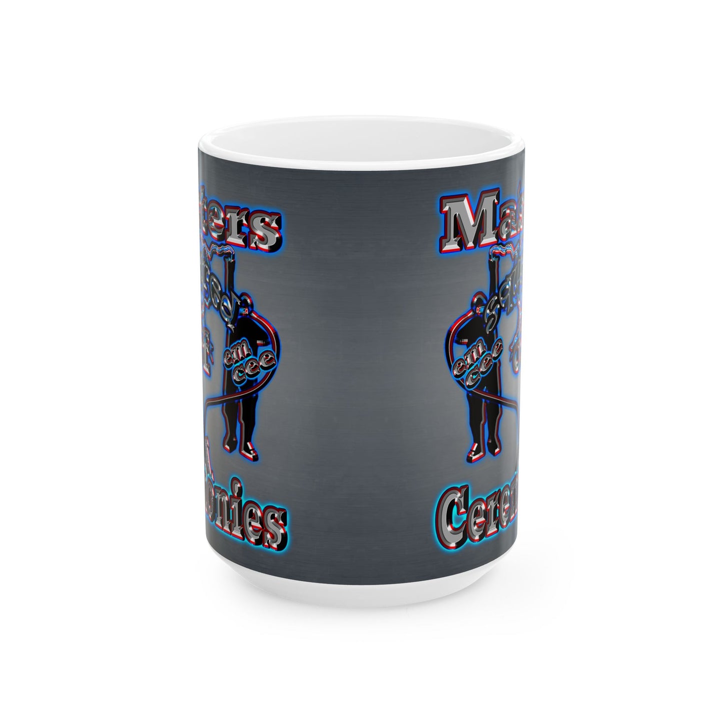 em cee squared - White Mug (grey-light grey)