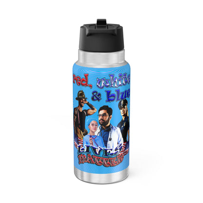 rw&b lives matter - Gator Tumbler, 32oz  (light blue-purple wave)