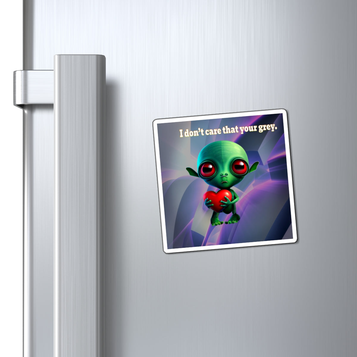 I don't care that your grey - Magnets - (grey-pink wave)