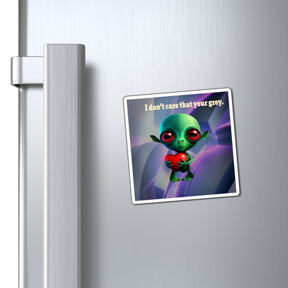I don't care that your grey - Magnets - (grey-pink wave)