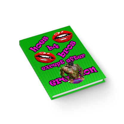 hoes b4 bros - journal-blank (logo green)