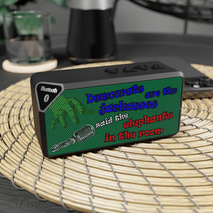 donkeys and elephants - Jabba Bluetooth Speaker (dark green)