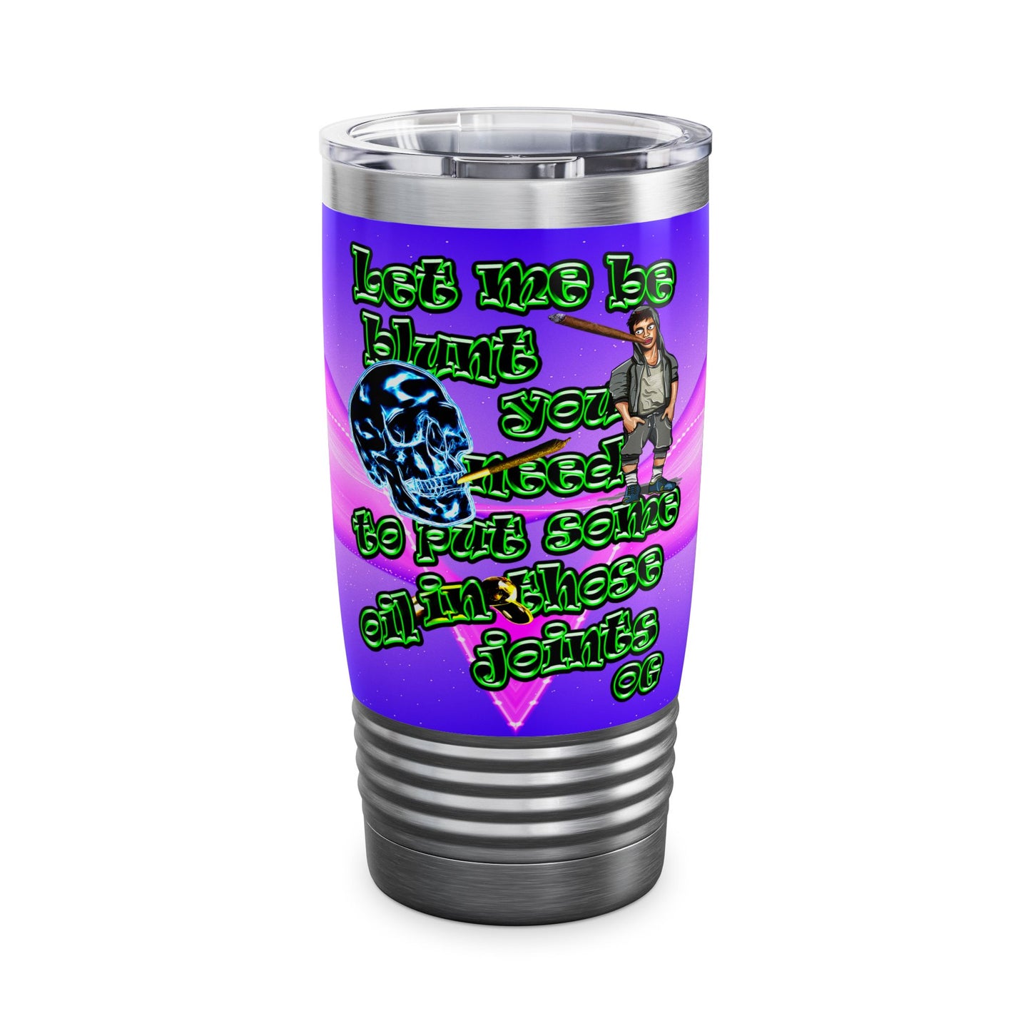 og - Ringneck Tumbler, 20oz (purple-pink wave)