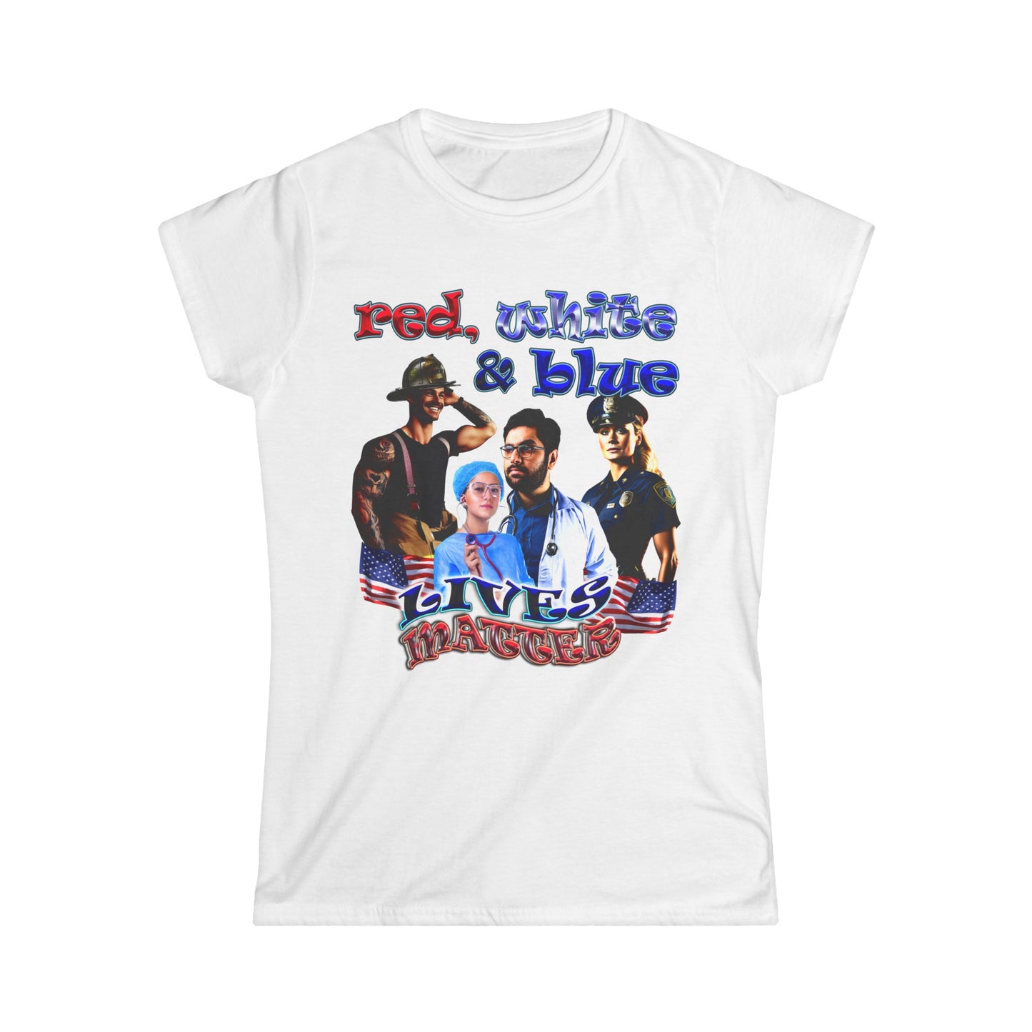rw&b lives matter - Women's Softstyle Tee