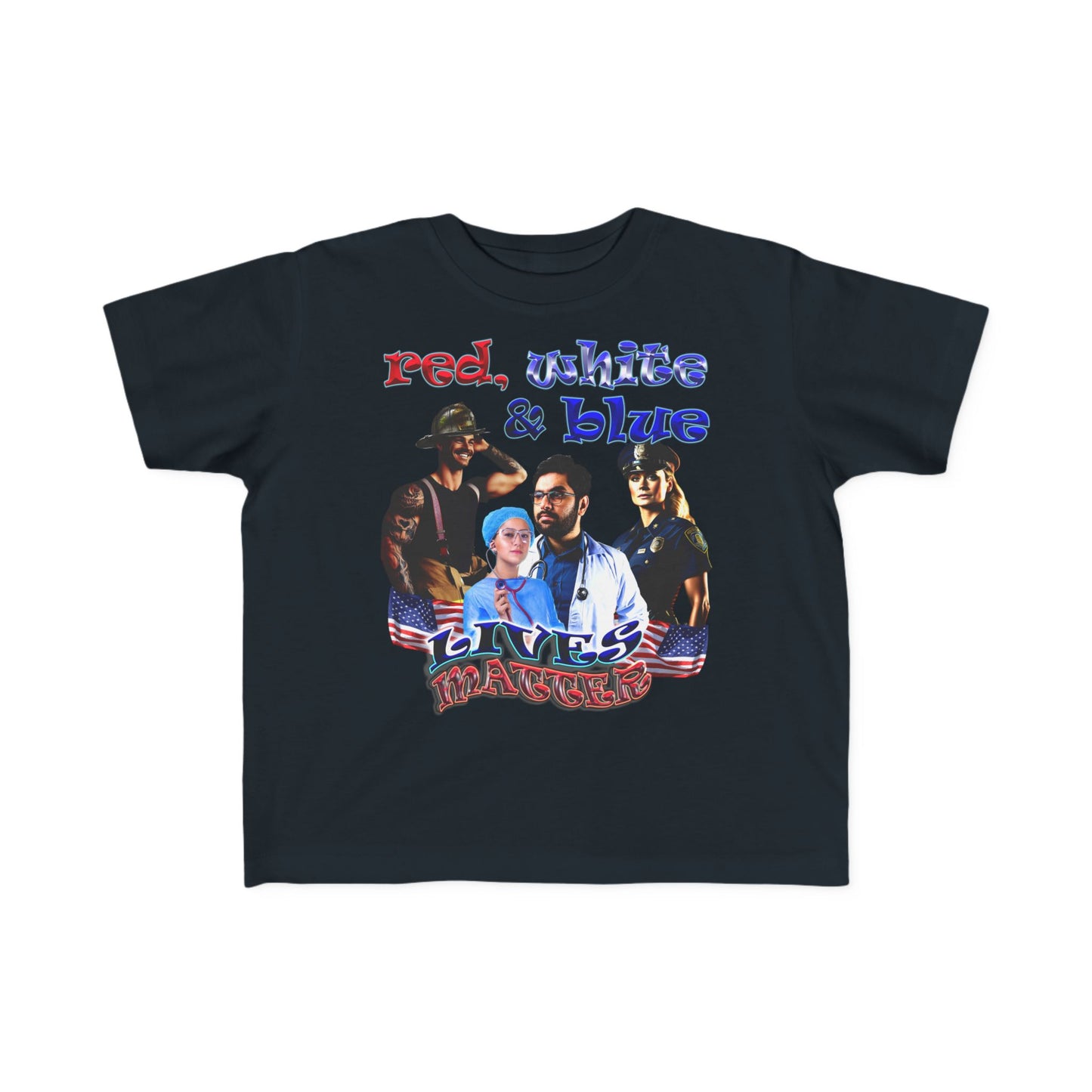 rw&b lives matter - Toddler's Fine Jersey Tee