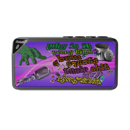 the bum's shit - Jabba Bluetooth Speaker (purple-pink wave)