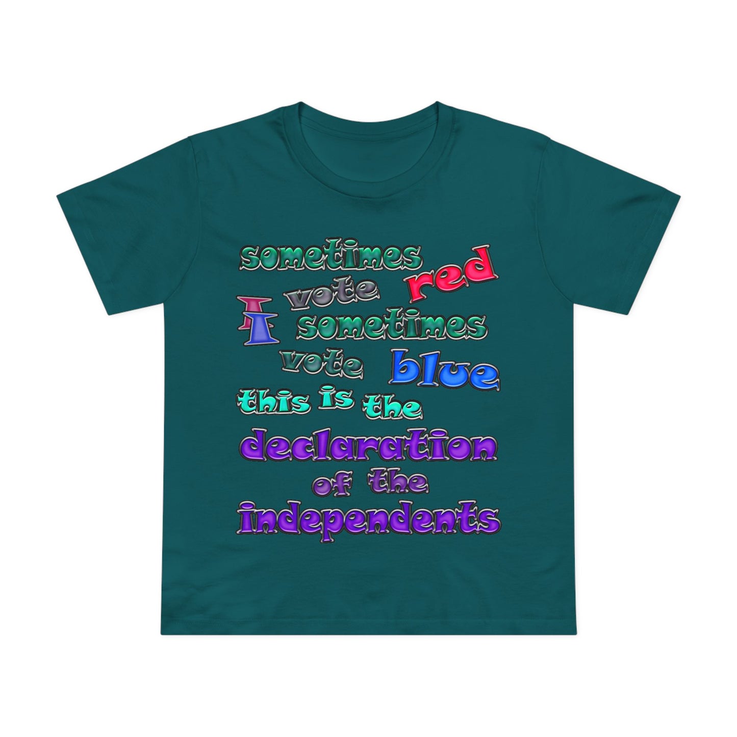 declaration of the independents - Women’s Maple Tee