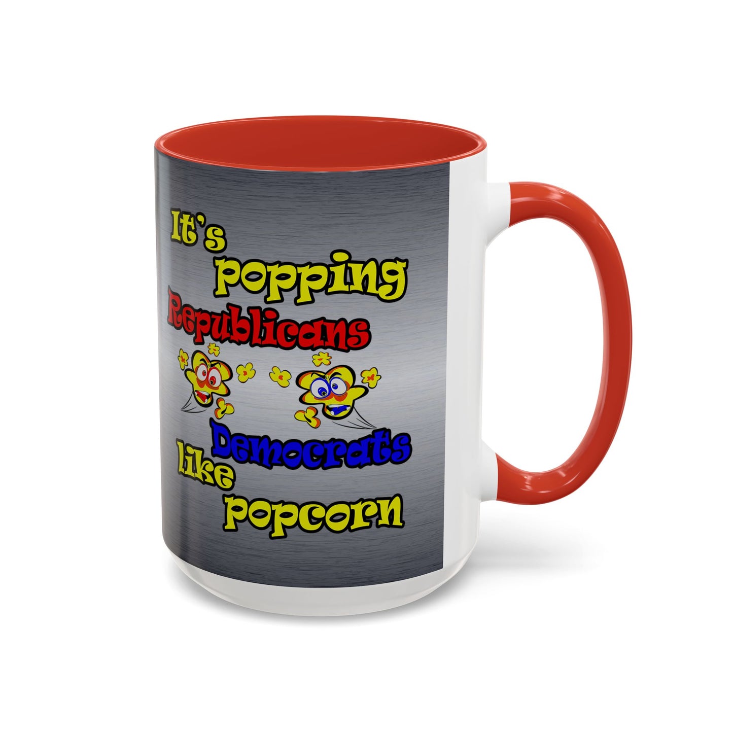popping like popcorn - Accent Mug (brushed nickel)
