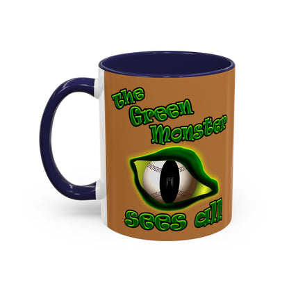 green monster - Accent Mug (light brown)