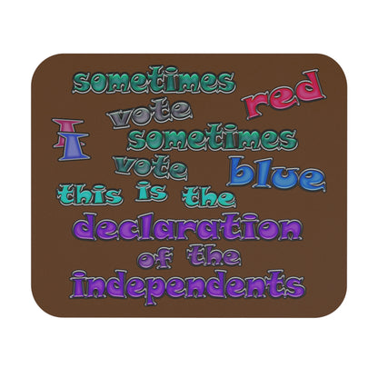declaration of the independents - Mouse Pad (Rectangle) (brown)