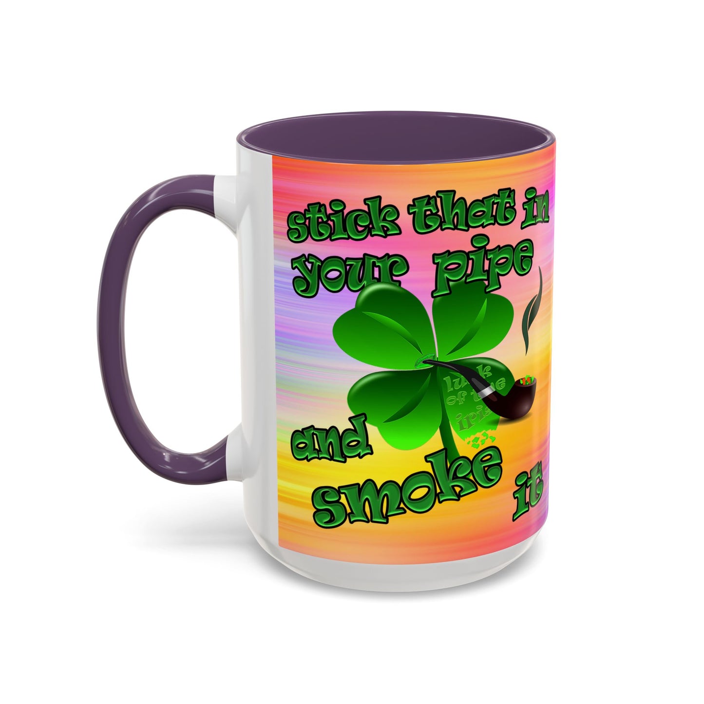 celtics logo - Accent Mug (color blur)