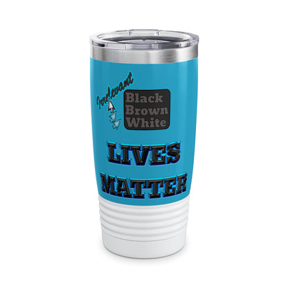 irrelevant - Ringneck Tumbler, 20oz (turquoise)