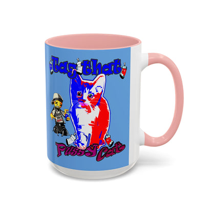 tag that - Accent Mug (light blue)