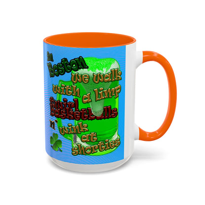 celtics logo - Accent Mug (light blue-purple wave)