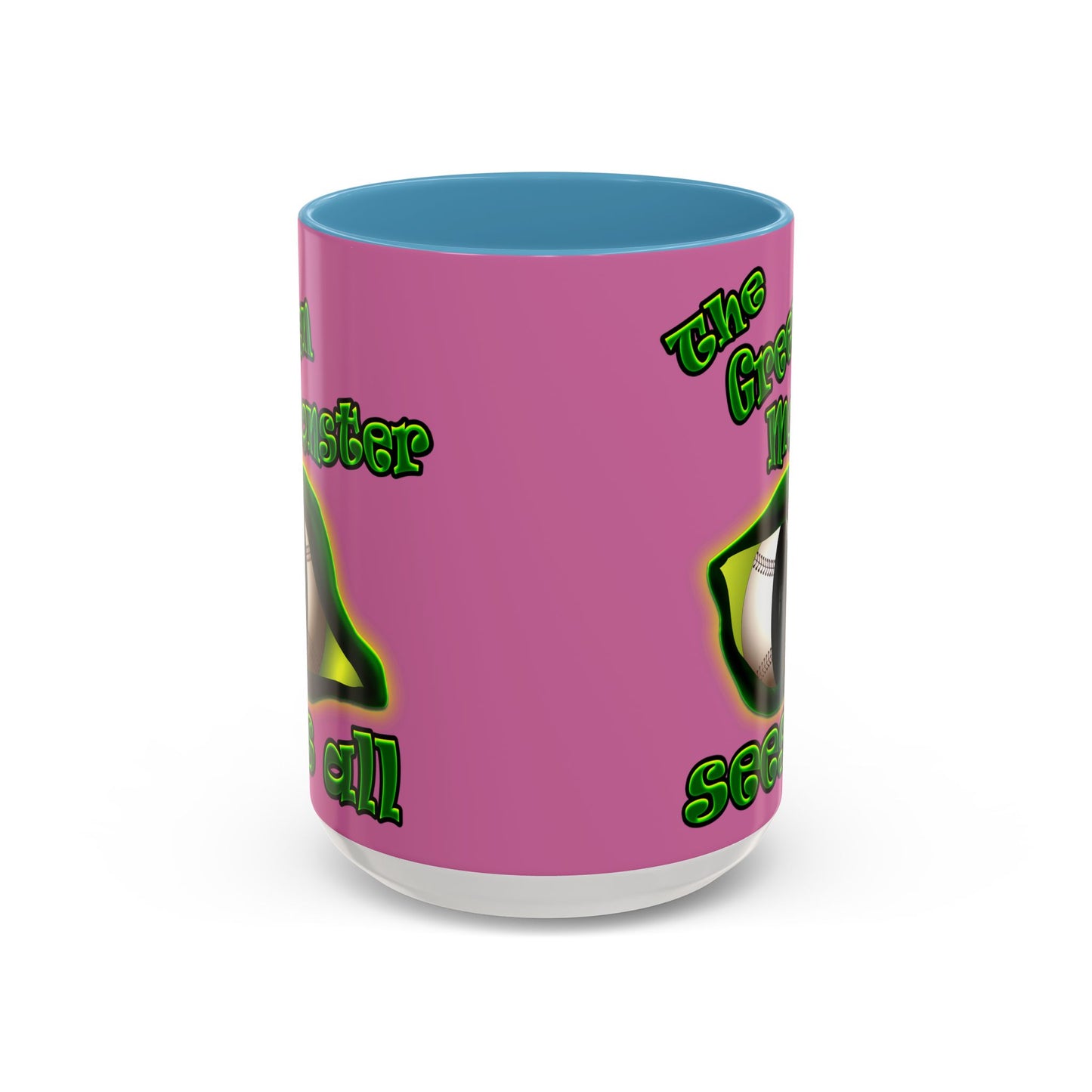 green monster - Accent Mug (light pink)